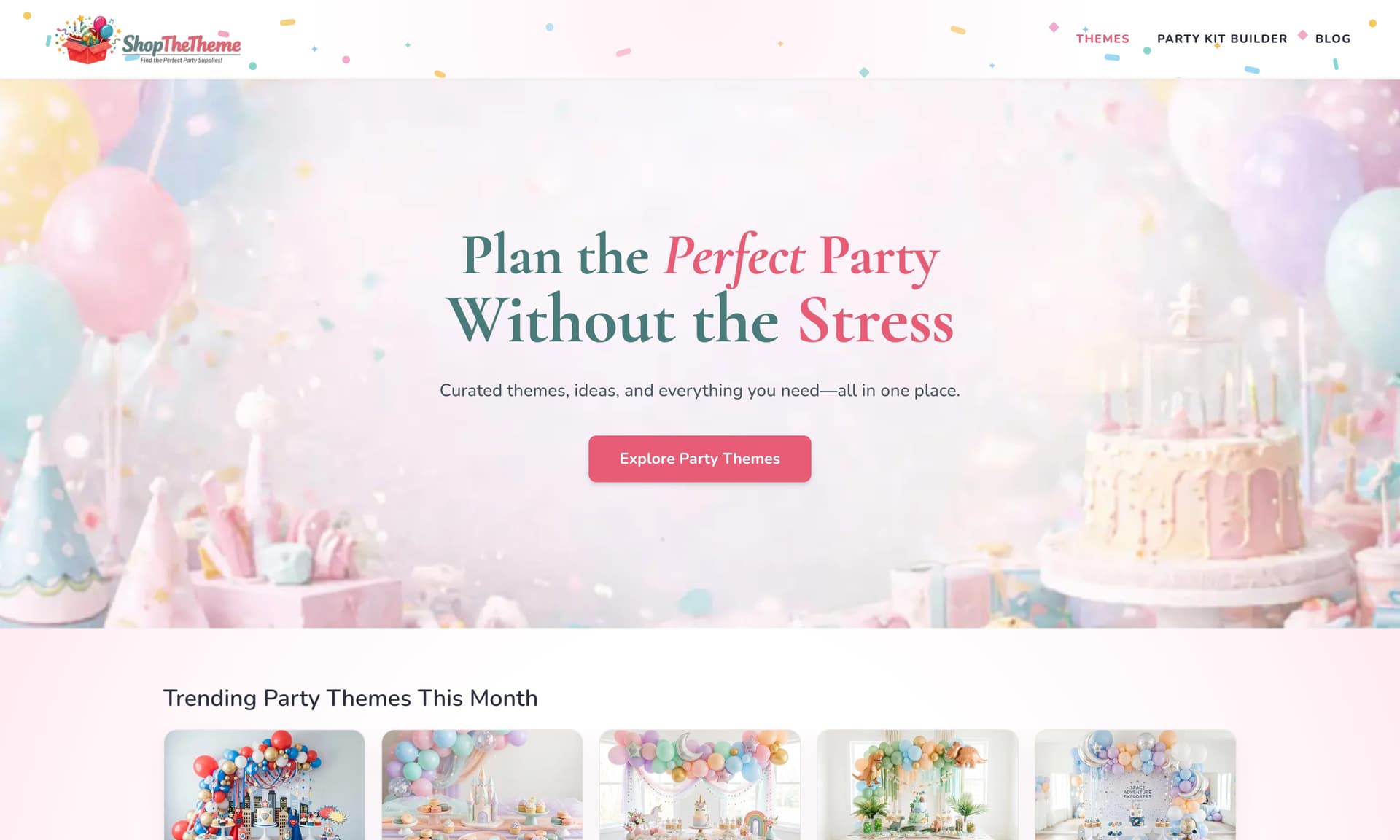 Screenshot of Shop The Theme